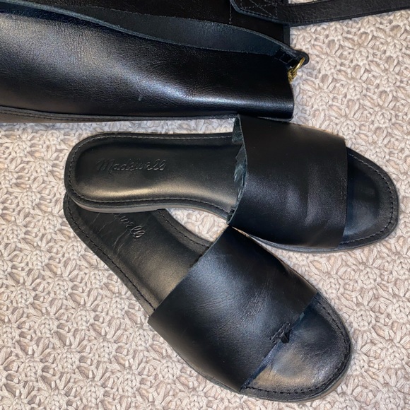 MADEWELL The Boardwalk Post Slide Sandal in Leather - Picture 7 of 13